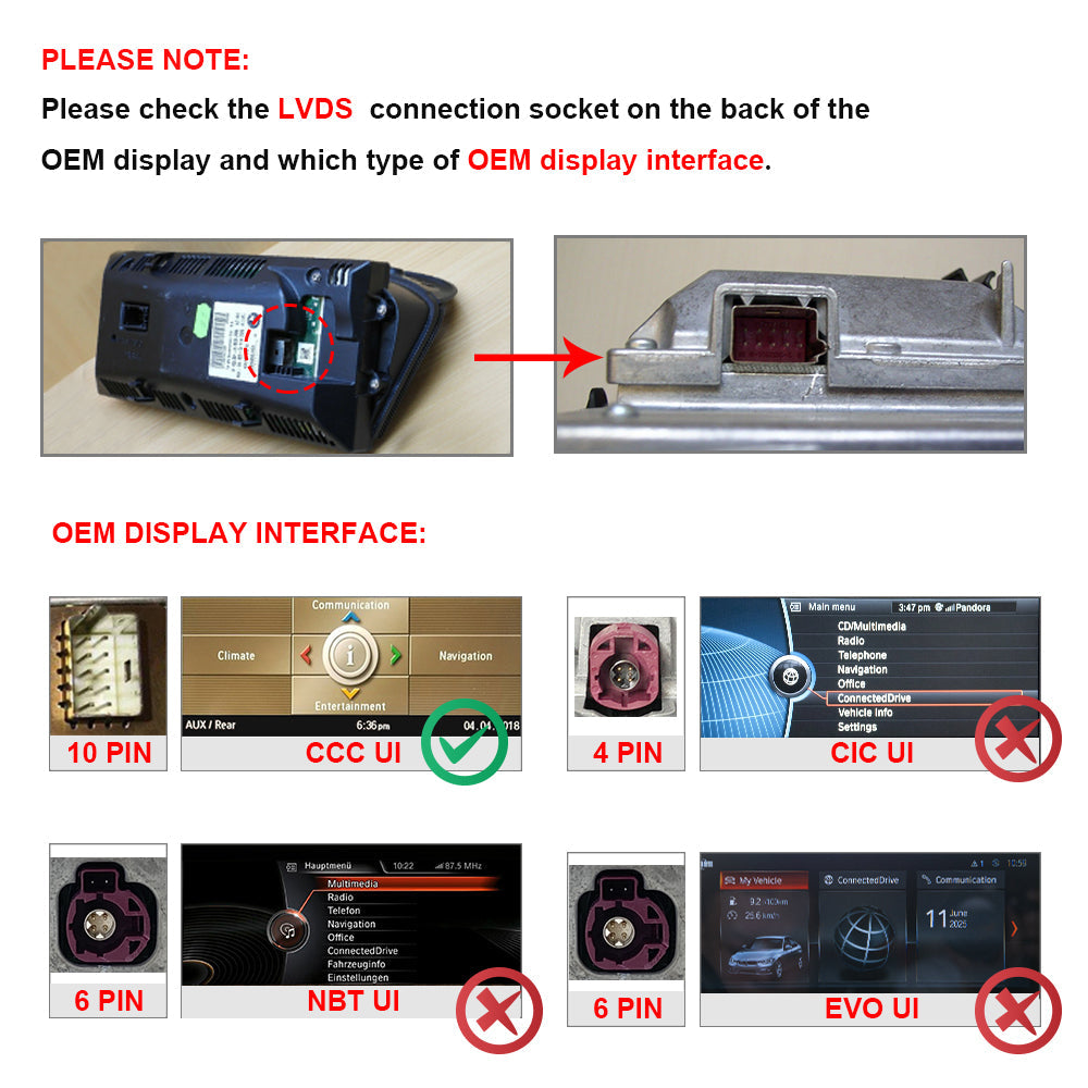 PEMP CarPlay Linux Screen for BMW E-Chassis X5/X6 — PEMP 9615