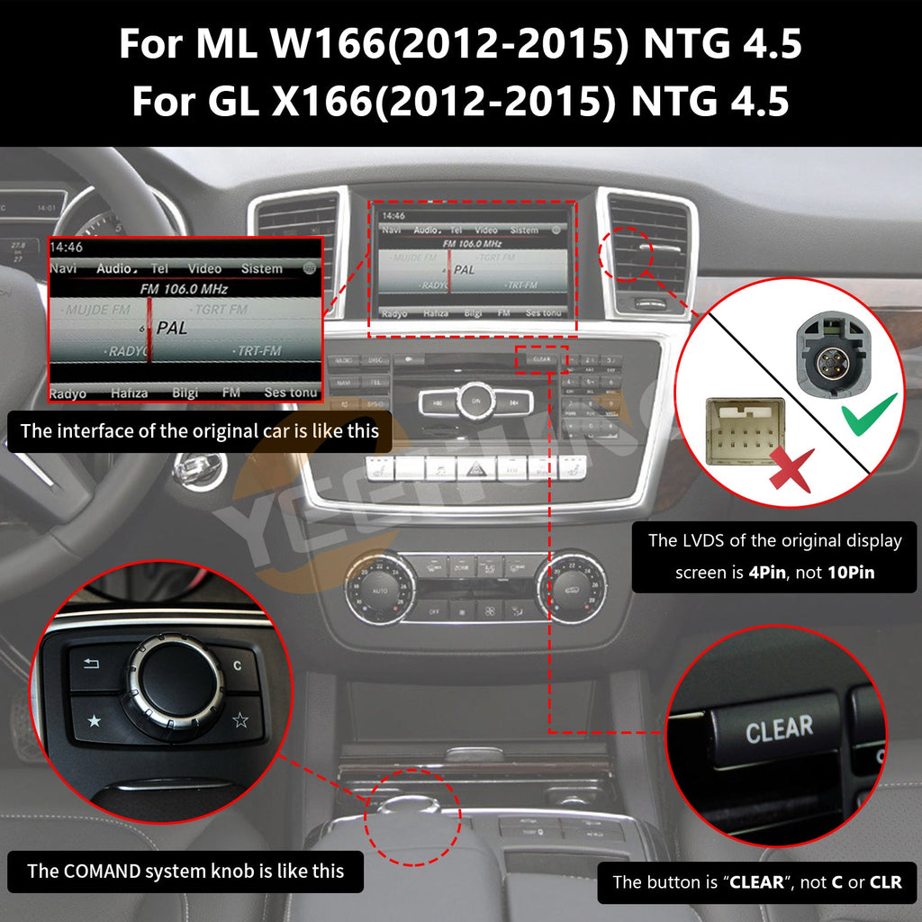 PEMP CarPlay Linux Screen for Mercedes-Benz GLE / GLS W166/X166 — PEMP 7L15