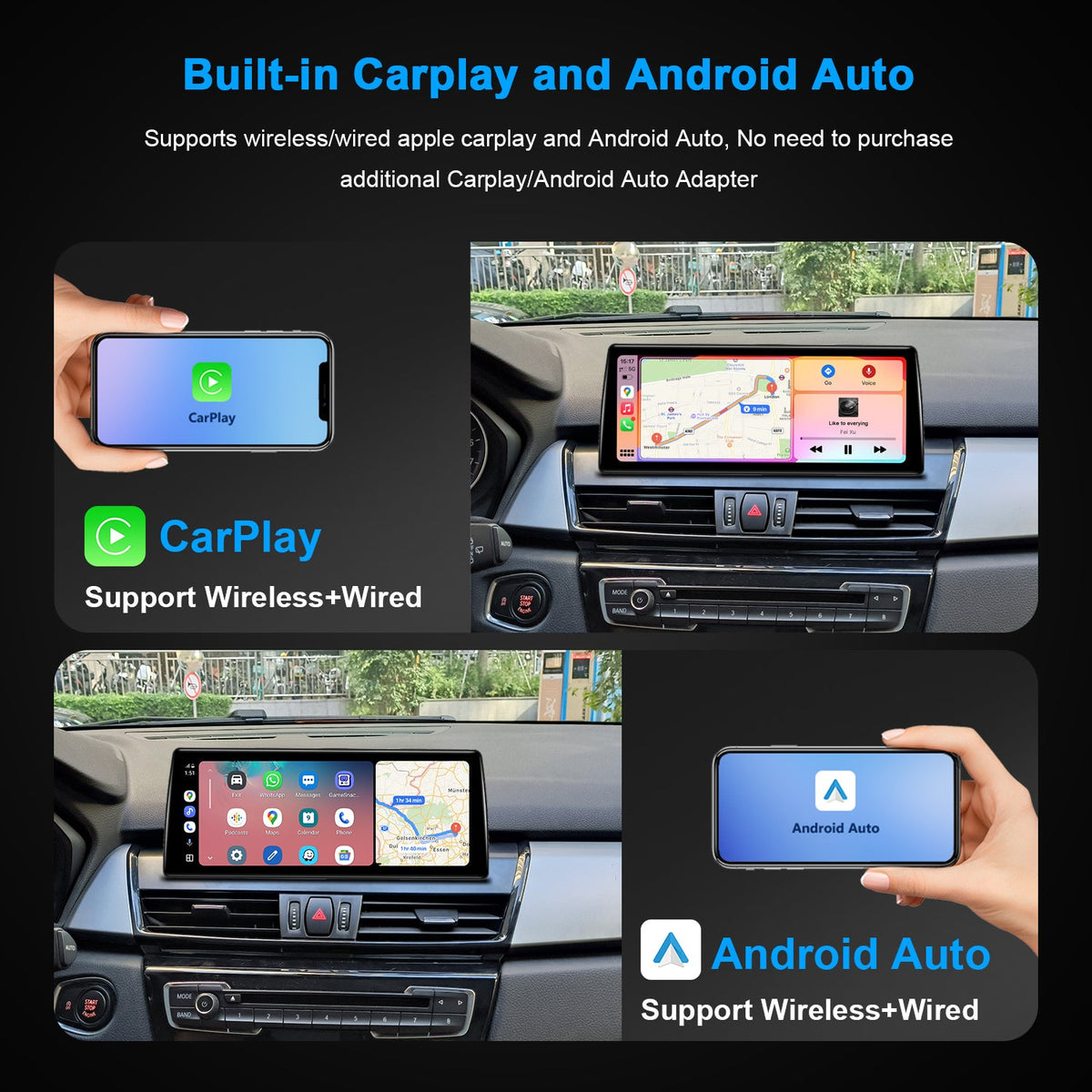 PEMP CarPlay Linux Screen for BMW 2-Series Active/Gran Tourer F45/F46 — PEMP 9002
