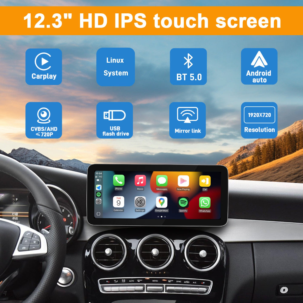PEMP CarPlay Linux Screen for Mercedes-Benz A-Class / CLA / GLA — PEMP 7L18