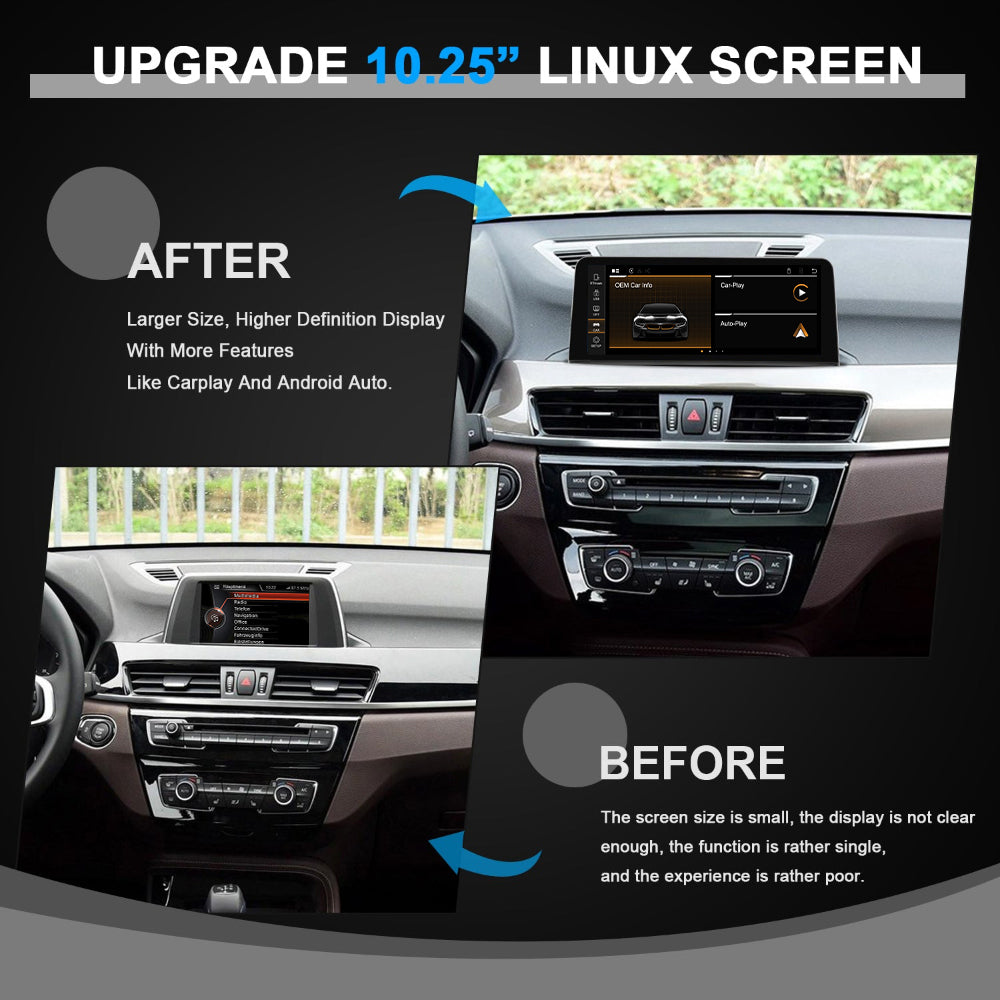 PEMP CarPlay Linux Screen for BMW F-Chassis X1/X2 — PEMP 9209