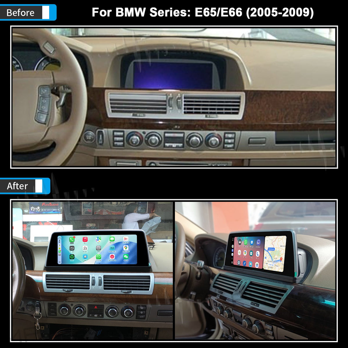 PEMP CarPlay Linux Screen for BMW E-Chassis 7-Series — PEMP 9807