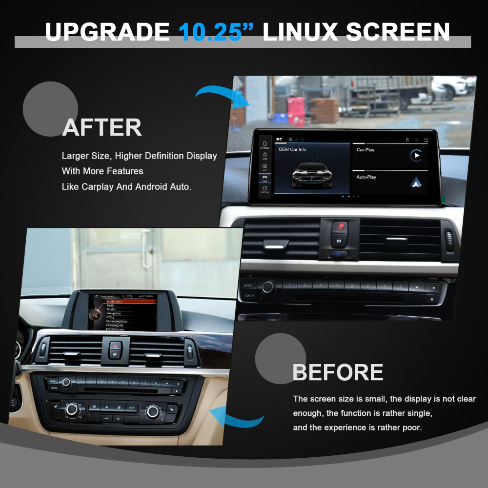PEMP CarPlay Linux Screen for BMW F-Chassis 3/4-Series / M3/M4 — PEMP 9013