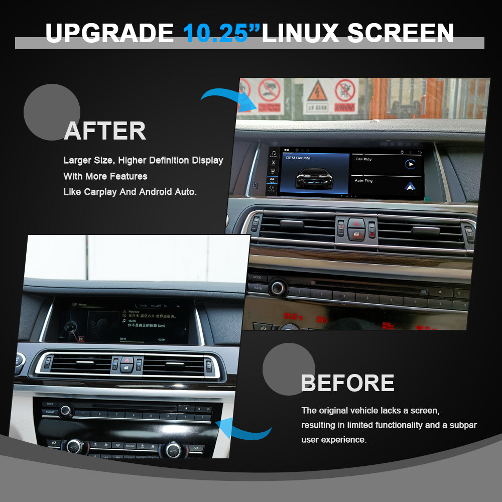 PEMP CarPlay Linux Screen for BMW F-Chassis 7-Series — PEMP 9227