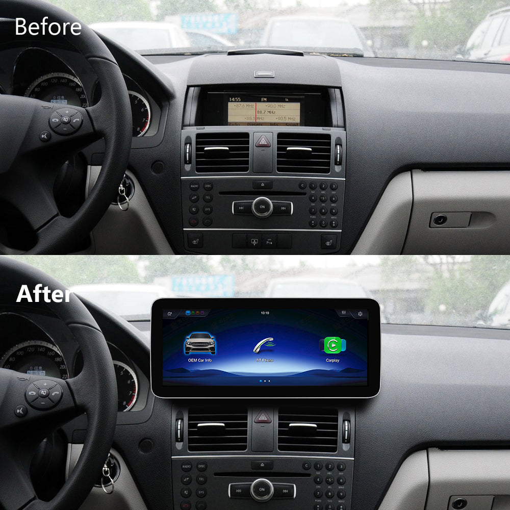 PEMP CarPlay Linux Screen for Mercedes-Benz C-Class W204 — PEMP 7L02