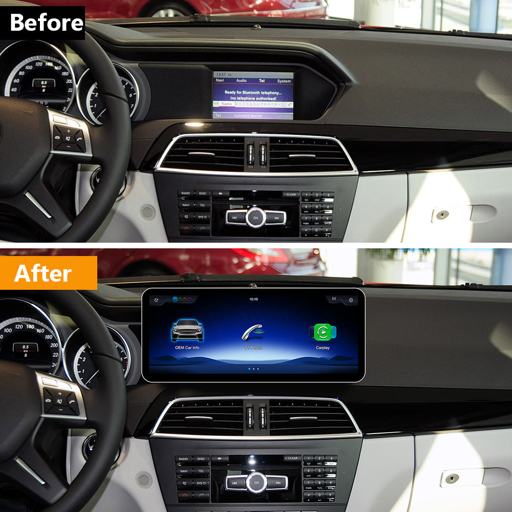 PEMP CarPlay Linux Screen for Mercedes-Benz C-Class W204 — PEMP SL12