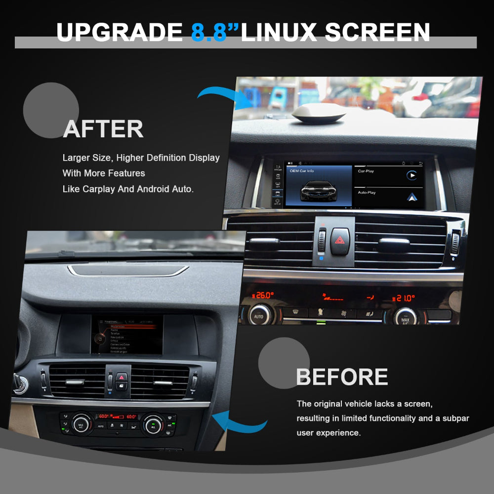 PEMP CarPlay Linux Screen for BMW F-Chassis X3/X4 — PEMP 9223