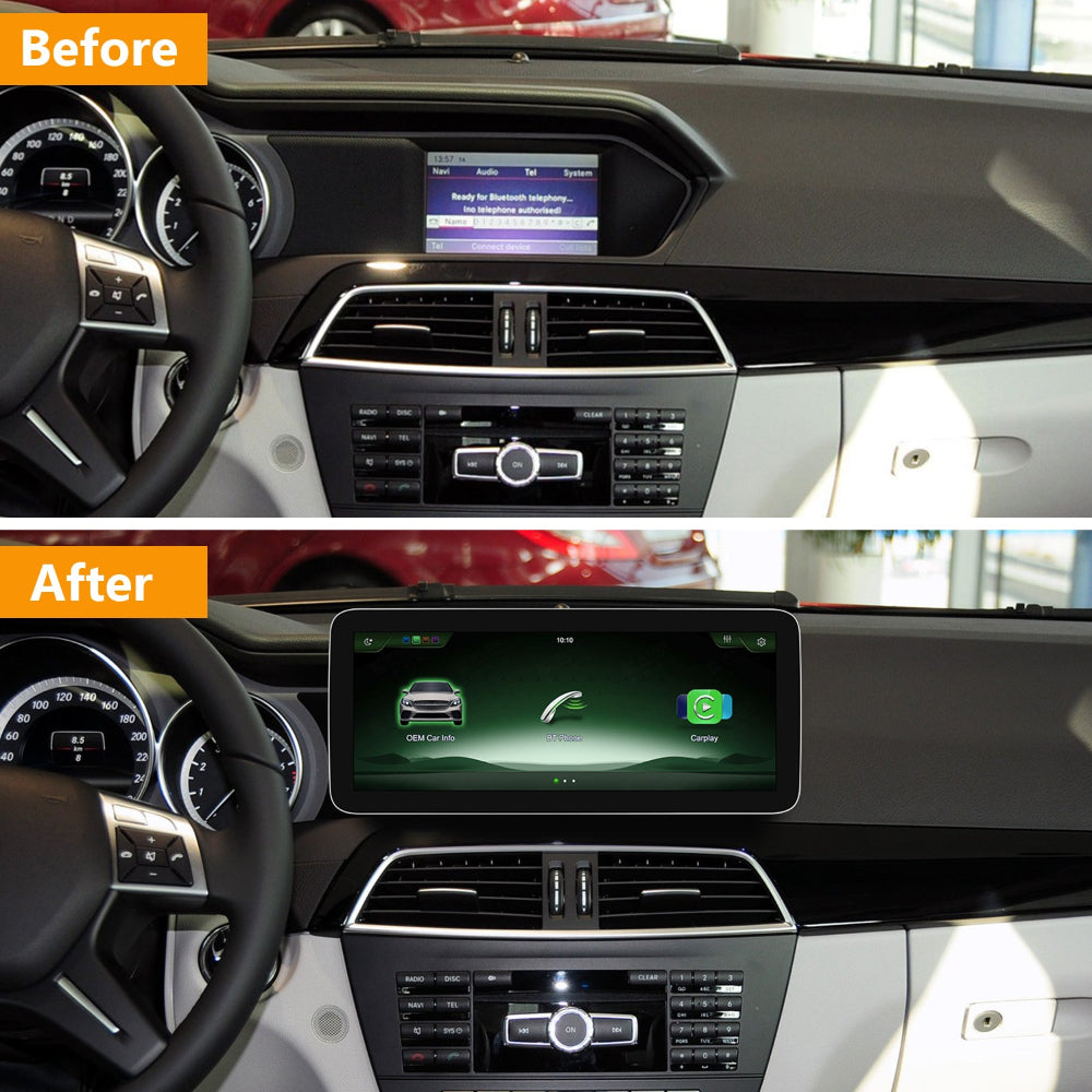 PEMP CarPlay Linux Screen for Mercedes-Benz C-Class W204 — PEMP 7L12