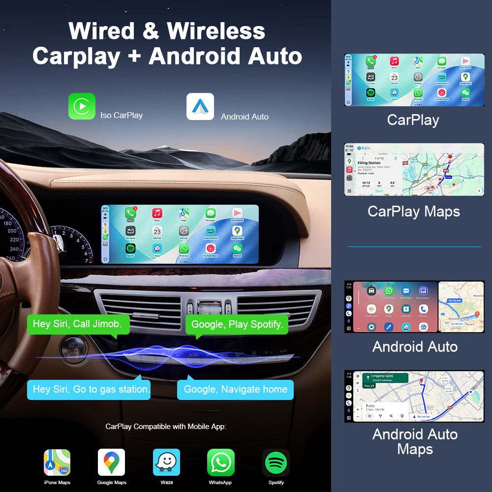 PEMP CarPlay Linux Screen for Mercedes-Benz S-Class W221 — PEMP 6L21