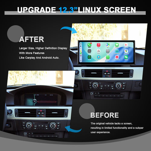 PEMP CarPlay Linux Screen for BMW E-Chassis 3-Series / M3 — PEMP 9623
