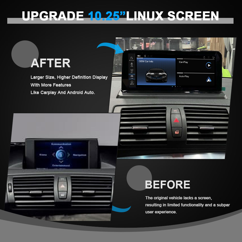 PEMP CarPlay Linux Screen for BMW E-Chassis 1-Series / 1M — PEMP 9261