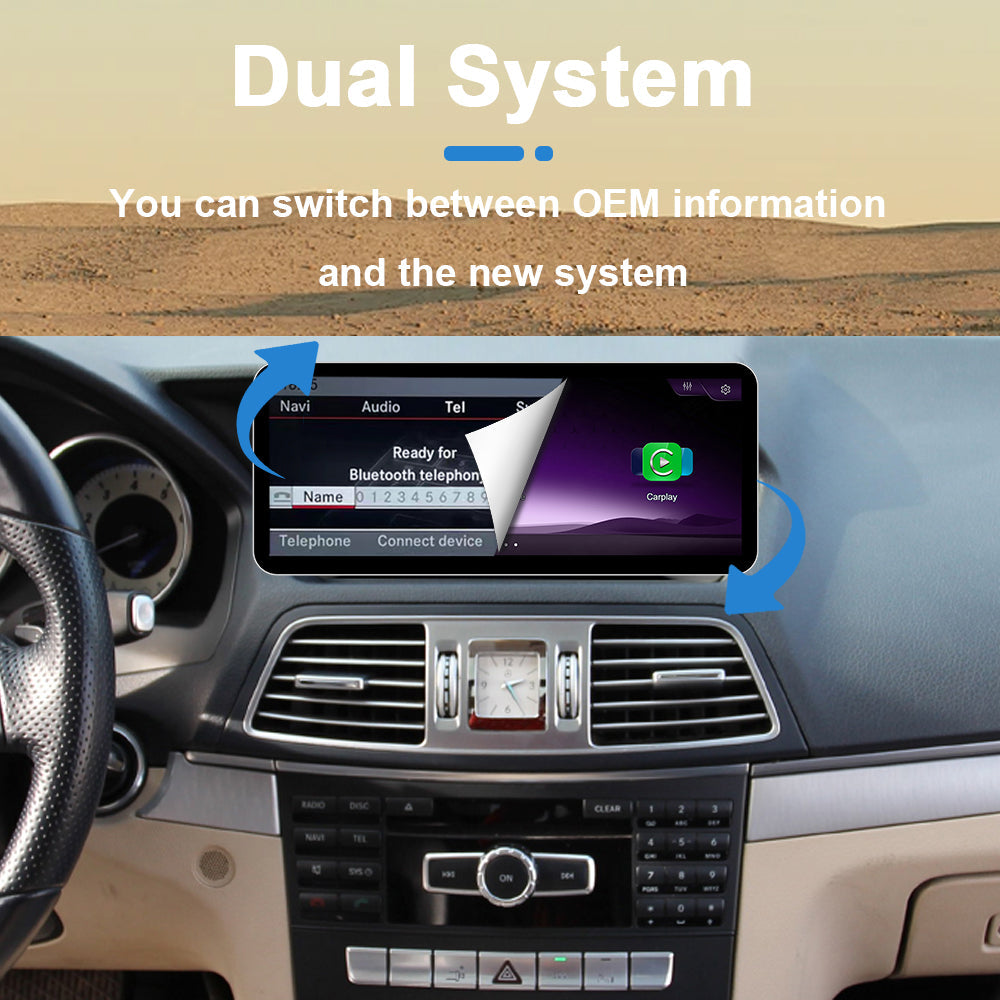PEMP CarPlay Linux Screen for Mercedes-Benz E-Class Coupe W207 — PEMP SL83