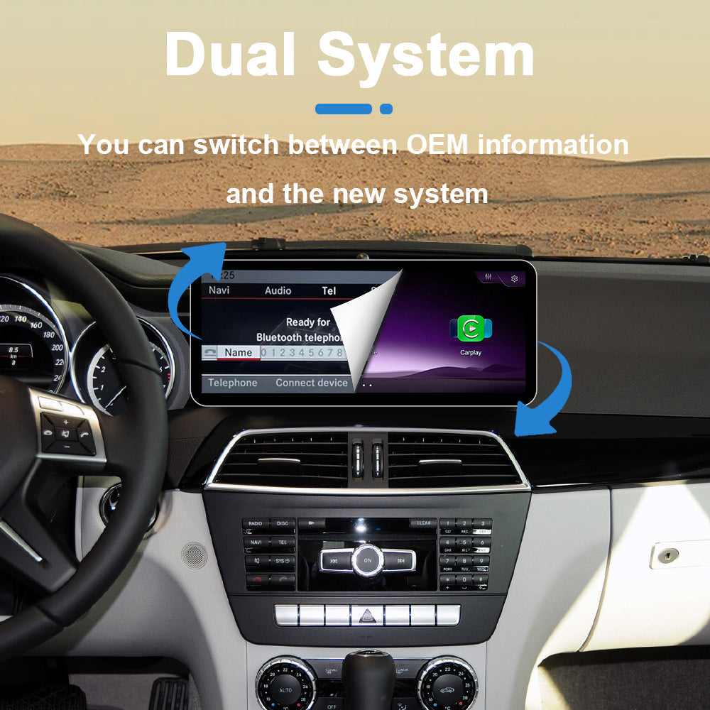 PEMP CarPlay Linux Screen for Mercedes-Benz C-Class W204 — PEMP SL12