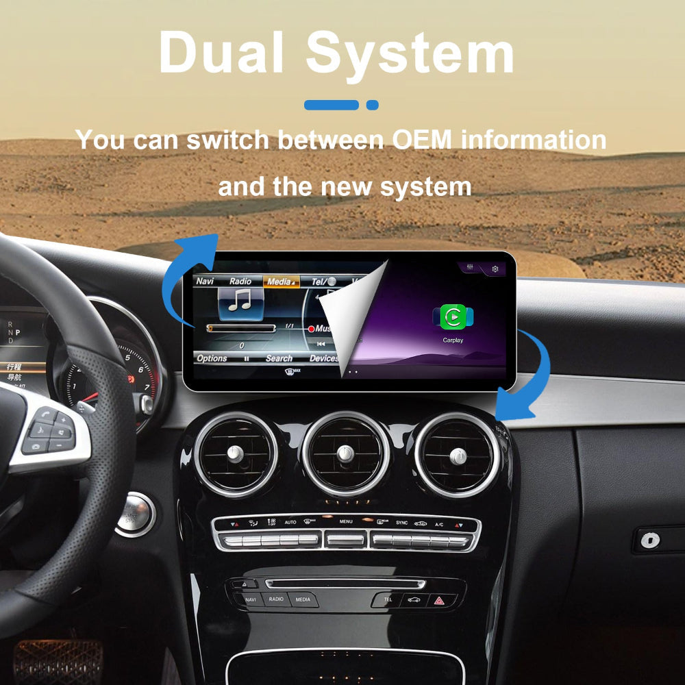 PEMP CarPlay Linux Screen for Mercedes-Benz C-Class / GLC W205/X253 — PEMP SL18