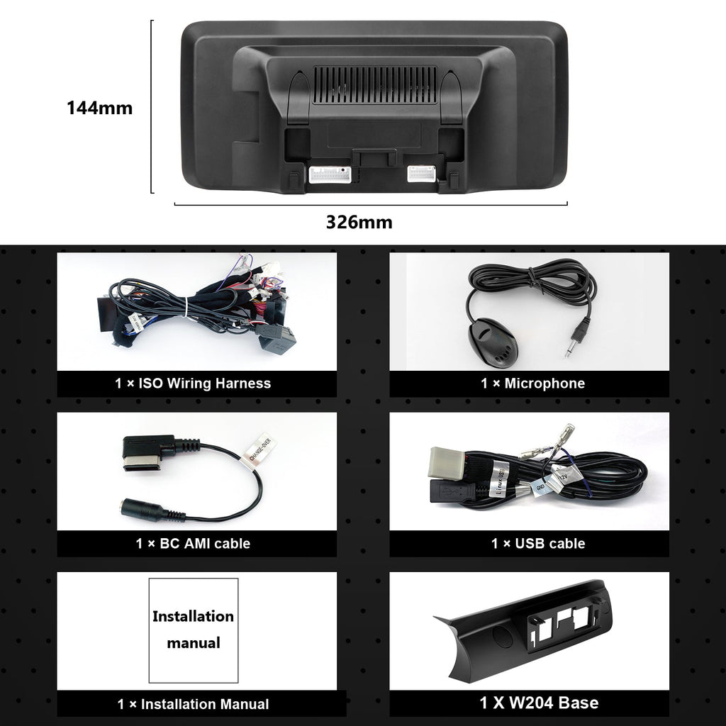 PEMP CarPlay Linux Screen for Mercedes-Benz C-Class W204 — PEMP 7L12
