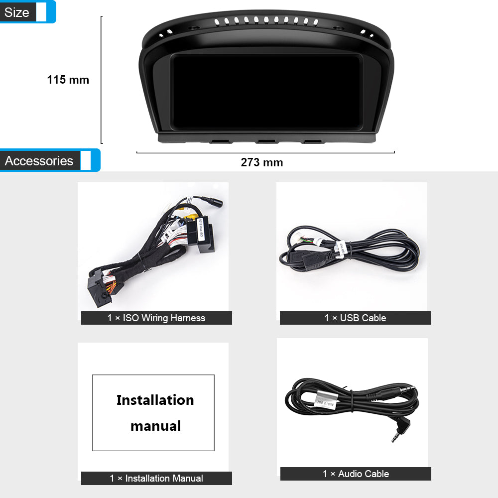 PEMP CarPlay Linux Screen for BMW E-Chassis 3-Series / M3 — PEMP 9233
